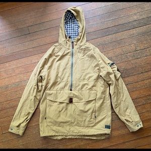 Woolrich Mens Medium Anorak Half-zip Pullover Coat